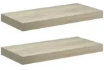 vidaXL Wandboardset, Eiche, Holzwerkstoff, Strukturbuche, Rechteckig, 50x3.8x23 cm,