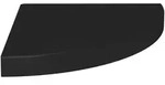 vidaXL Wandboard, Schwarz, Holzwerkstoff, Strukturbuche, 1 F&auml;cher, Rechteckig,