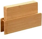 Kesper Schneidebrett-Set, Hellbraun, Holz, 6-teilig, Bambus, 6x18x29 cm, FSC 100%,
