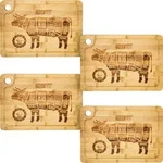 Dunedesign Steakbrett, Braun, Holz, Rechteckig, 23x33 cm, K&uuml;chenzubeh&ouml;r,
