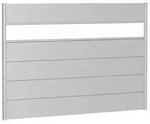 Biohort Sichtschutz, Silber, Metall, Kunststoff, 194x137x4.4 cm, Sonnen- &