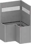 Biohort SICHTSCHUTZ Silber 102x91x102 cm