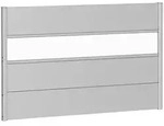 Biohort Sichtschutz, Silber, Metall, Kunststoff, 145x91x4.4 cm, Sonnen- &