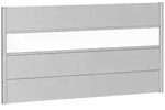 Biohort Sichtschutz, Silber, Metall, Kunststoff, 180x91x4.4 cm, Sonnen- &