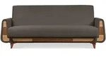 Konsimo&reg; 3-Sitzer-Schlafsofa, Beige, Greige, Grau, Holz, Holzwerkstoff, Textil,