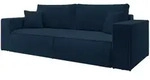 Selsey Schlafsofa, Dunkelblau, Kunststoff, 3-Sitzer, 257x85x102 cm, Wohnzimmer, Sofas
