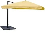 MCW Ampelschirm, Wei&szlig;, Textil, 360x300 cm, Sonnen- & Sichtschutz, Sonnenschirme,