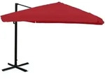 MCW Ampelschirm, Bordeaux, Textil, 360x300 cm, Sonnen- & Sichtschutz, Sonnenschirme,