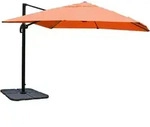 MCW Ampelschirm, Orange, Textil, 360x300 cm, Sonnen- & Sichtschutz, Sonnenschirme,