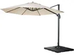 MCW Ampelschirm, Wei&szlig;, Textil, 370x350 cm, Sonnen- & Sichtschutz, Sonnenschirme,