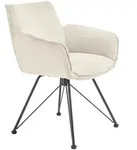 SetOne by Musterring Armlehnstuhl, Creme, Textil, Rundrohr, Haarnadel, 60x84x65...