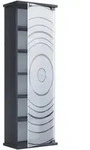 Mid.you Cd-Regal Tilano, Anthrazit, Glas, Holzwerkstoff, 5 F&auml;cher, 31x92x18 cm,