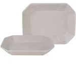 Creatable Sch&uuml;sselset Streat Food, Creme, Keramik, 2-teilig, 22x17 cm,