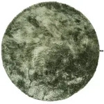 benuta Nest Hochflorteppich, Gr&uuml;n, Textil, Beton Optik, Rund, 160x160 cm,