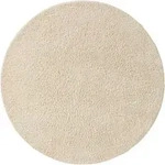 benuta Pure Wollteppich, Creme, Textil, Rauten, Rund, 100x100 cm, Care & Fair,