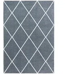 Ayyildiz Hochflorteppich Rio 4601 silber, Silber, Textil, Raute, rechteckig, 80x150