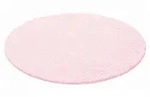 Ayyildiz Hochflorteppich Life, Rosa, Textil, Uni, rund, Oeko-Tex&reg; Standard 100,