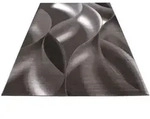 Ayyildiz Webteppich Plus 8008, Braun, Wei&szlig;, Textil, Wellen, rechteckig, 120x170 cm,