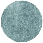 Ayyildiz Hochflorteppich Fluffy 3500 Blau, Blau, Textil, Uni, rund, Oeko-Tex&reg;