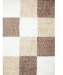 Ayyildiz Hochflorteppich Life 1501, Braun, Wei&szlig;, Hellbraun, Textil, Karo,