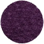 Ayyildiz Hochflorteppich Fluffy 3500 Lila, Lila, Textil, Uni, rund, Oeko-Tex&reg;