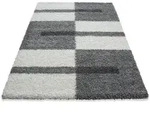 Ayyildiz Hochflorteppich Gala 2505, Hellgrau, Textil, Karo, rechteckig, 120x170 cm,