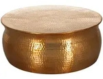 Mid.you Couchtisch, Gold, Metall, rund, 75x31x75 cm, Wohnzimmer, Wohnzimmertische,
