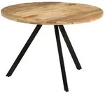 vidaXL Esstisch, Braun, Holz, 110x75x110 cm, Esszimmer, Tische, Esstische