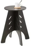 SoBuy Beistelltisch, Schwarz, Holz, 33x49x33 cm, Wohnzimmer, Wohnzimmertische,