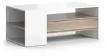 Vicco Couchtisch, Wei&szlig;, Holzwerkstoff, 4 F&auml;cher, 1 Schubladen,