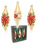 Krebs Glas Lauscha Christbaumschmuck, Gold, Glas, 4x14x4 cm, Dekoration,
