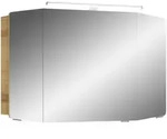 Pelipal Spiegelschrank Cassca Sprint, Eiche, Metall, 6 F&auml;cher, 100x67x17 cm, Made in