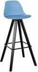 CLP Barhocker, Blau, Holz, 38x99x44 cm, Esszimmer, Barm&ouml;bel, Barhocker