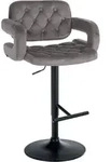 CLP Barhocker, Grau, Textil, 62x103x55 cm, Esszimmer, Barm&ouml;bel, Barhocker