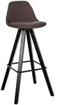 CLP Barhocker, Braun, Holz, 38x99x44 cm, Esszimmer, Barm&ouml;bel, Barhocker