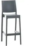CLP Barhocker, Dunkelgrau, Kunststoff, 45x105x51 cm, Esszimmer, Barm&ouml;bel, Barhocker