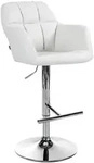 CLP Barhocker, Wei&szlig;, Textil, 57x97x59 cm, Esszimmer, Barm&ouml;bel, Barhocker