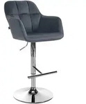 CLP Barhocker, Dunkelgrau, Textil, 57x97x59 cm, Esszimmer, Barm&ouml;bel, Barhocker