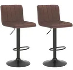 CLP Barhocker, Braun, Metall, 41x87x49 cm, Esszimmer, Barm&ouml;bel, Barhocker