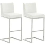 CLP Barhocker, Wei&szlig;, Metall, 42x104x48 cm, Esszimmer, Barm&ouml;bel, Barhocker