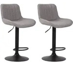 CLP Barhocker, Grau, Metall, 50x86x50 cm, Esszimmer, Barm&ouml;bel, Barhocker