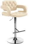 CLP Barhocker, Creme, Metall, 62x103x55 cm, Esszimmer, Barm&ouml;bel, Barhocker