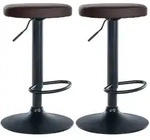 CLP Barhocker, Braun, Metall, 38.5x60x38.5 cm, Esszimmer, Barm&ouml;bel, Barhocker