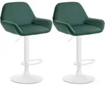 CLP Barhocker, Dunkelgr&uuml;n, Metall, 51x89x52 cm, Esszimmer, Barm&ouml;bel, Barhocker