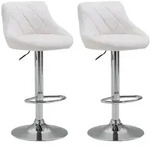 CLP Barhocker, Wei&szlig;, Metall, 46x83x49 cm, Esszimmer, Barm&ouml;bel, Barhocker