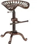 CLP Barhocker, Bronze, Metall, 44x56x34 cm, Esszimmer, Barm&ouml;bel, Barhocker