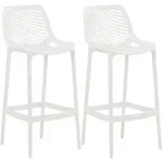CLP Barhocker, Wei&szlig;, Kunststoff, 45x105x53 cm, Esszimmer, Barm&ouml;bel, Barhocker