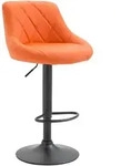 CLP Barhocker, Orange, Metall, 46x83x49 cm, Esszimmer, Barm&ouml;bel, Barhocker