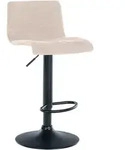 CLP Barhocker, Creme, Metall, 39x84x36 cm, Esszimmer, Barm&ouml;bel, Barhocker