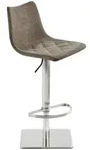 Novel Barhocker, Schlamm, Metall, Textil, Raute, Rundrohr, Bodenplatte, 43x85-110x46